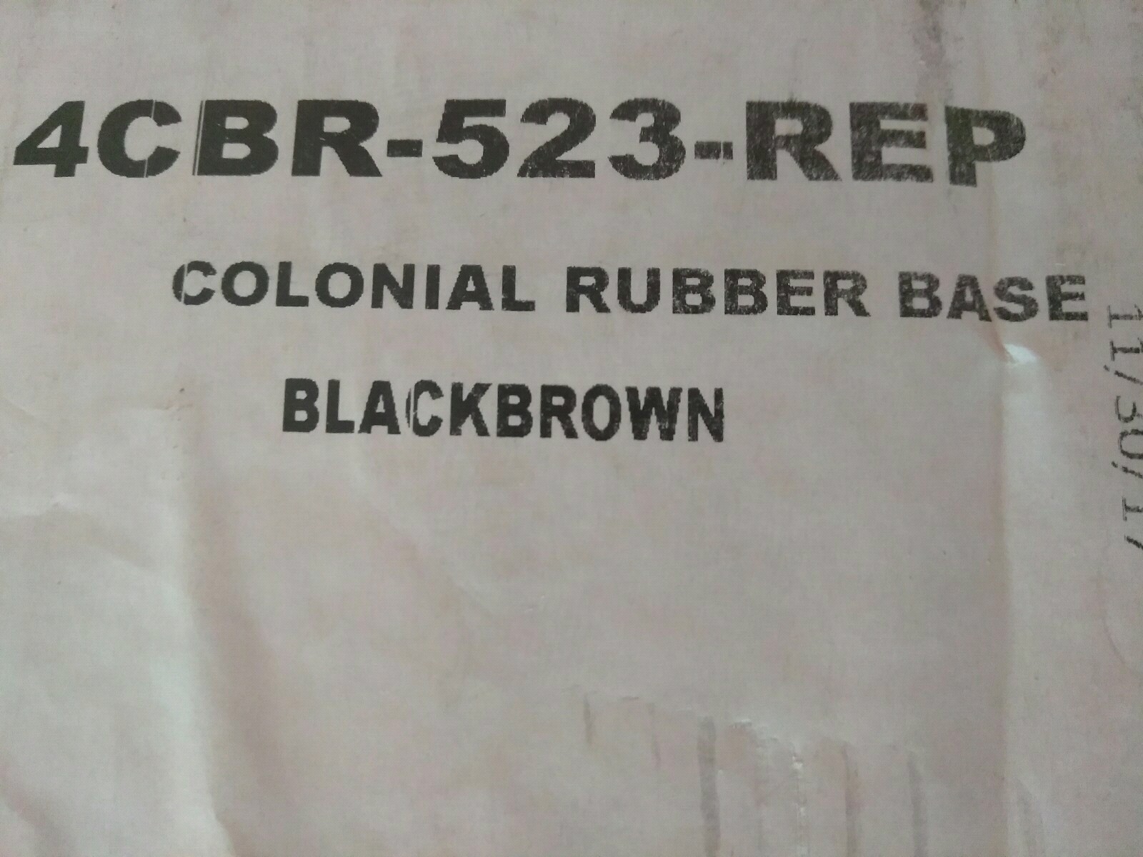 NEW Burke Profiles Designer Rubber Wall Base Type TP Colonial 4 1/4 Black Brown