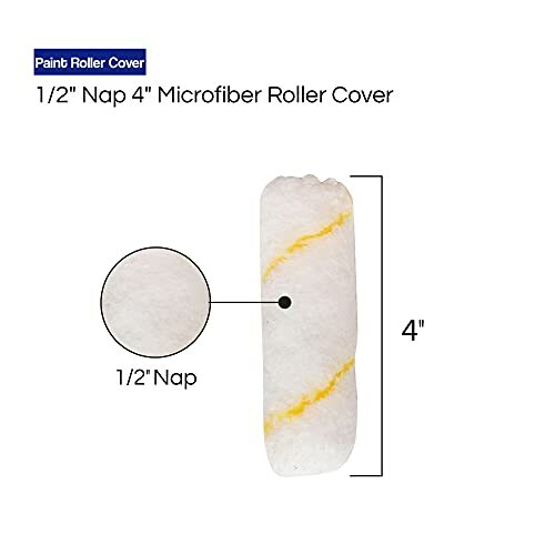 Paint Roller Tool Kit Painting Set Mini Plastic Paint Tray Set,Microfiber Roller