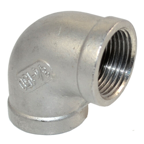 3/4″ NPT Threaded Female to Female Elbow Pipe Fitting SS 304