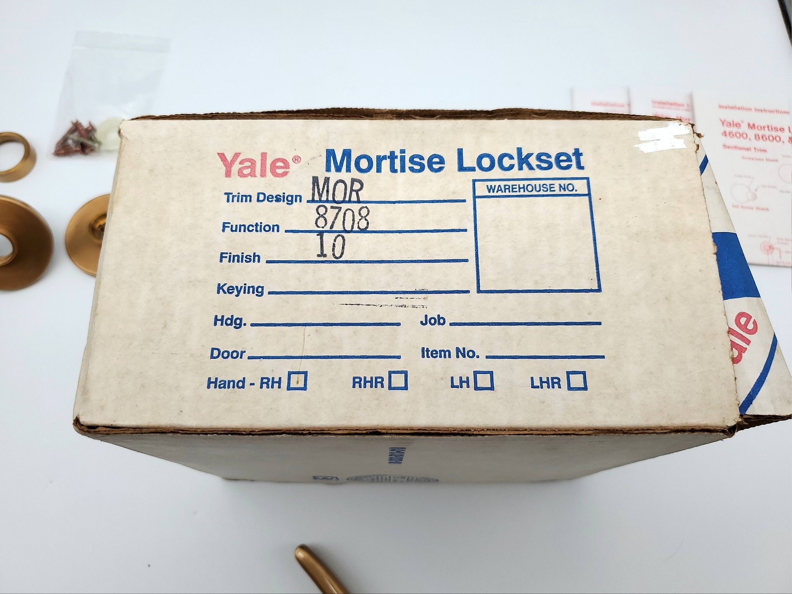 Yale 8708 Mortise Lockset Classroom Function LH Satin Bronze MOR Trim 2-3/4″ BS