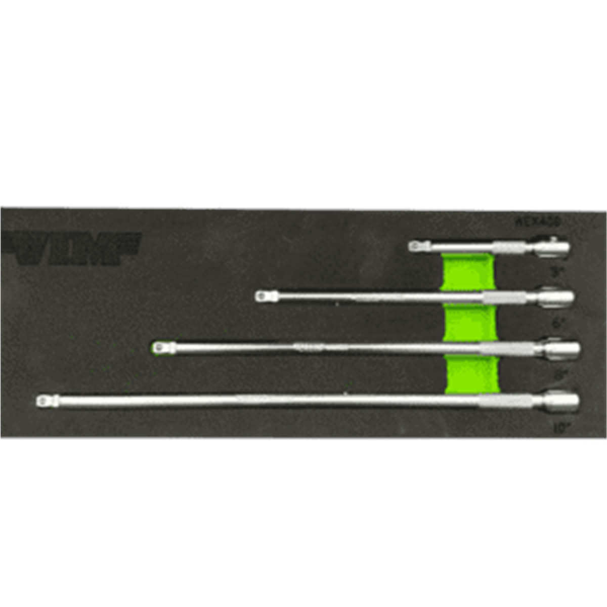WEX400VIM Tools 4 Piece 1/4 Inch Drive Wobble Extension Set