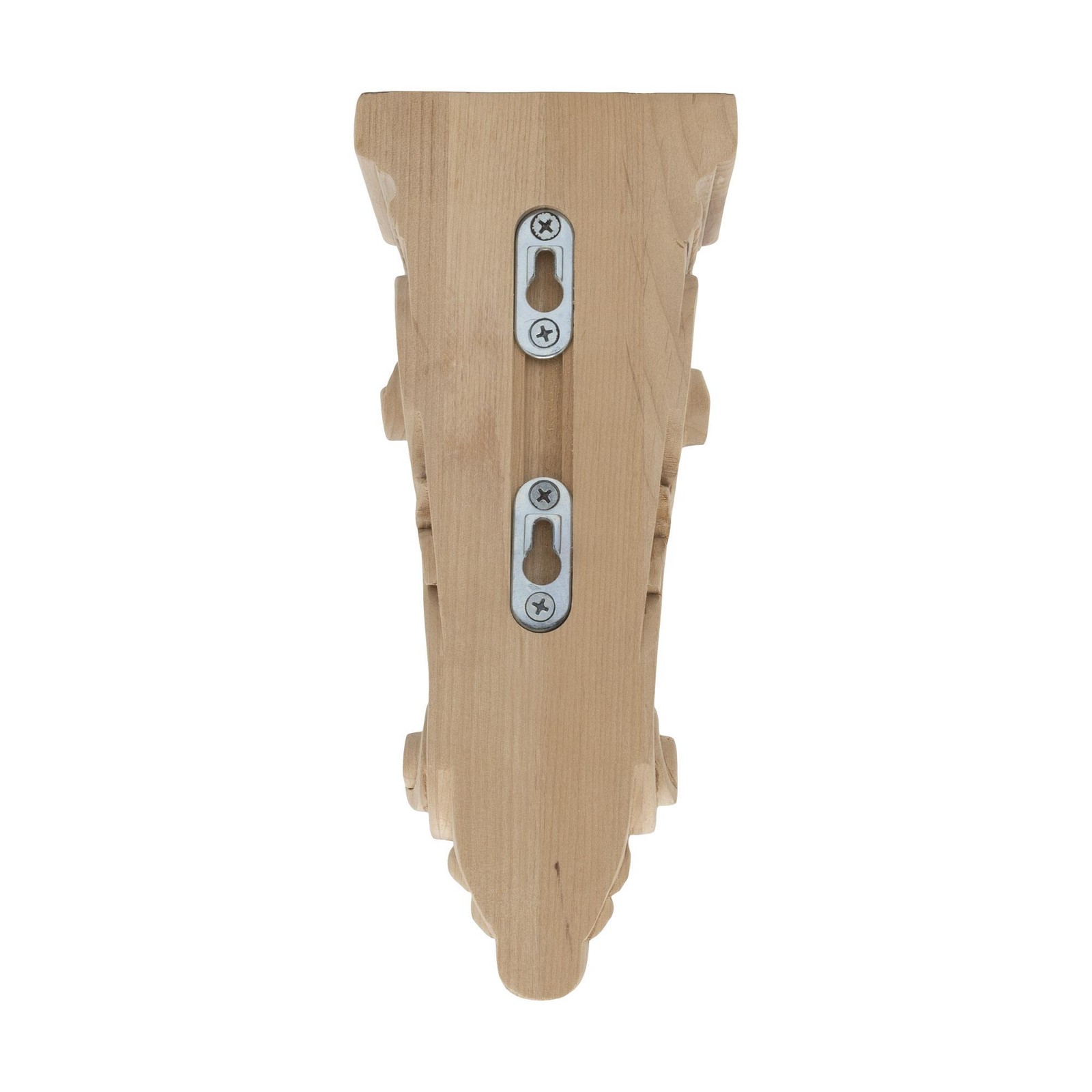 Outwater 10″ x 4-1/2″ x 3-1/4″ Unfinished Alder Acanthus Leaf Wood Corbel