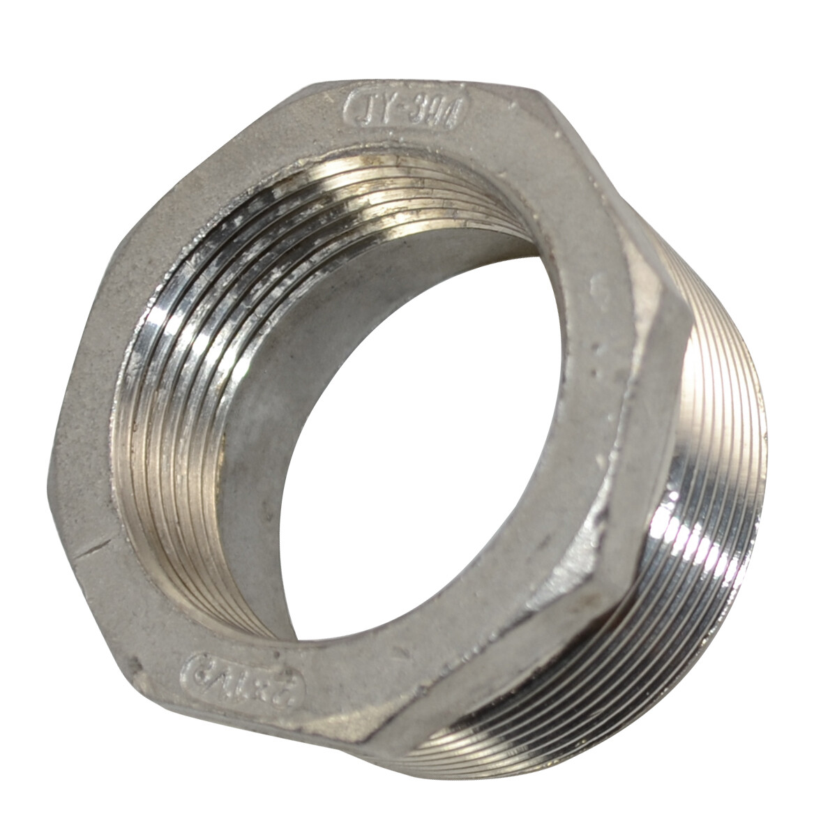 2″ to 1-1/2″ NPT threaded SS 304 HEX Reducing bush Pipe Reducer Fitting Adapter