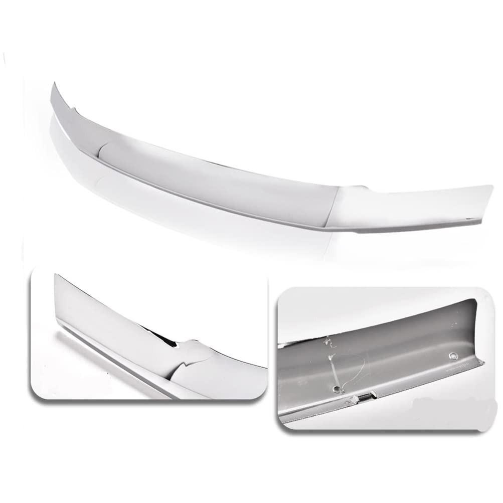 Hood Deflector for 2017-2021 F250 F350 Super Duty Silver Chrome ABS