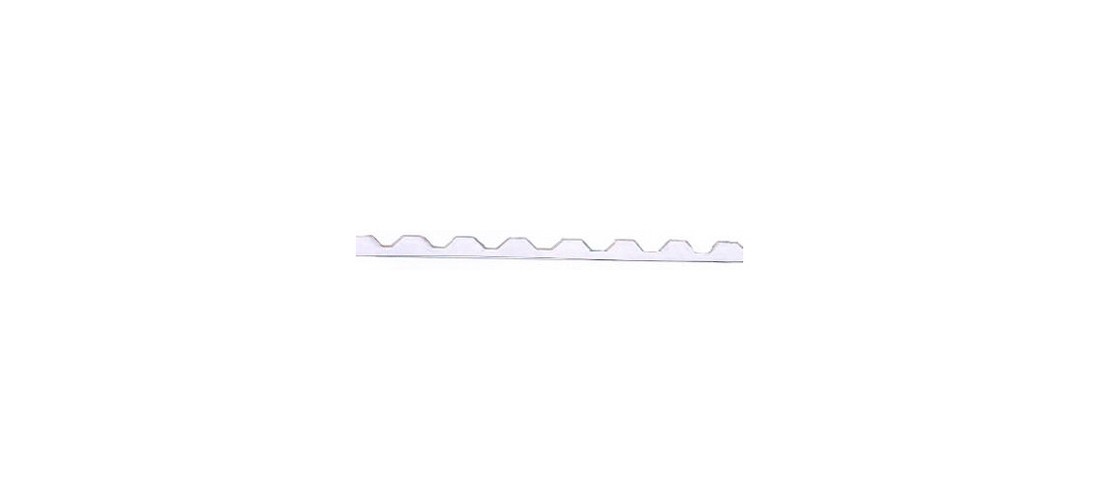 7 Square Closure Strip, 3 ft L, 1 in W, Polyethylene Foam, Horizontal Mounting W
