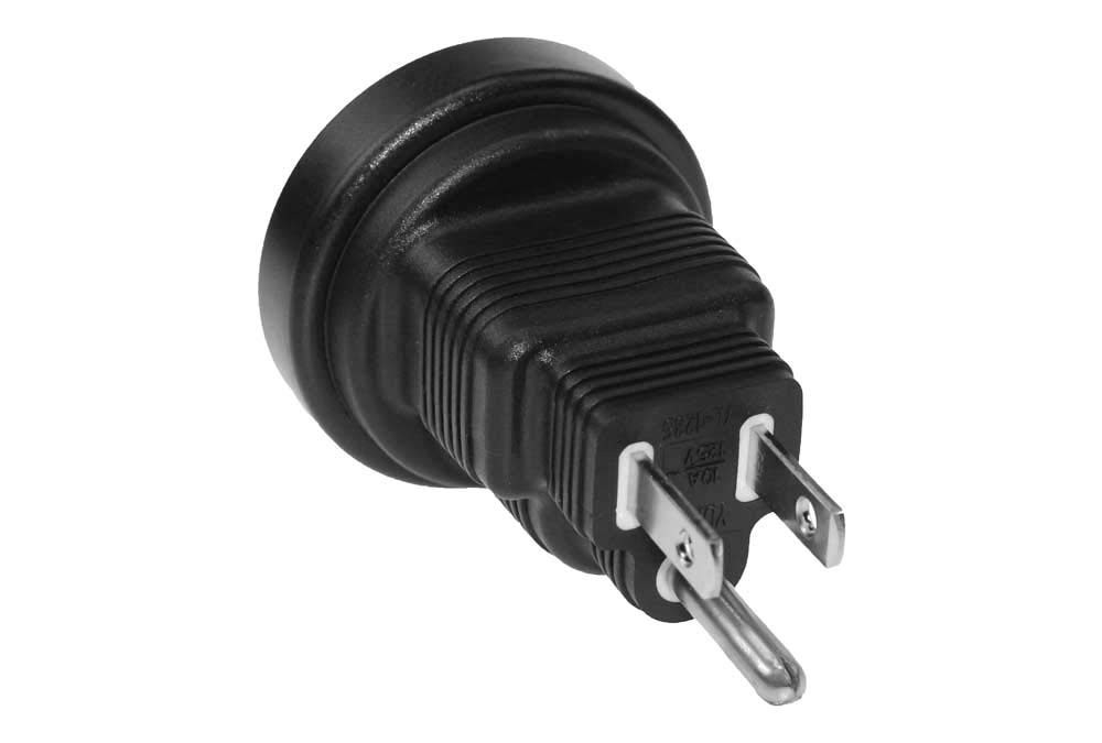 SF Cable, 3 Prong Power Plug Adapter, Australia AS3112 Receptacle to Black