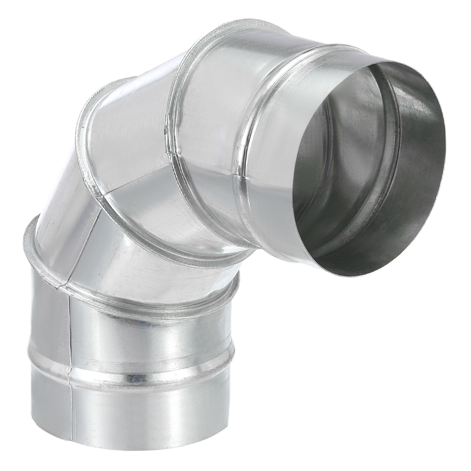 4 Inch OD Elbow 90 Degree Duct Pipe Connector HVAC Ventilation Chimney Tube