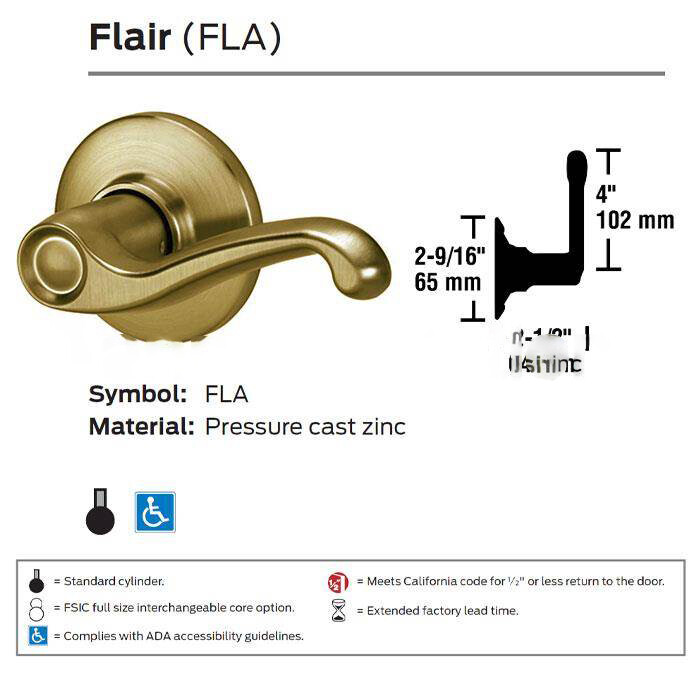 Right Hand S Series Single Dummy Flair Antique Brass Finish