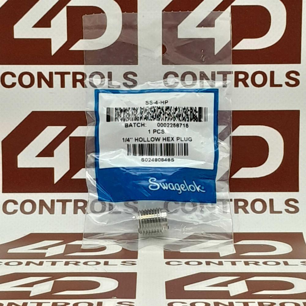 SS-4-HP | Swagelok | Stainless Steel Pipe Fitting |1/4 In, Sealed