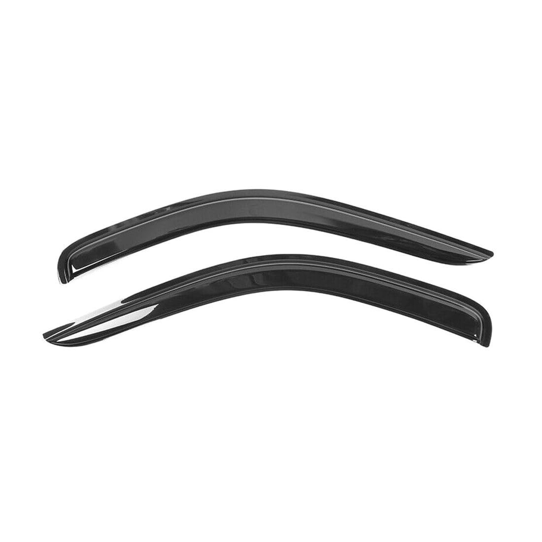 2pcs Smoke Acrylic Tape On Rain Guards Dodge Dakota 97-04 Quad Regular Cab Slim