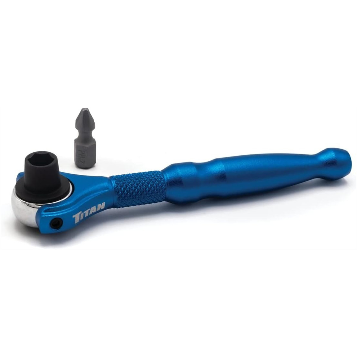 11314TITAN 1/4 inch Drive Swivel Head Micro Ratchet – Display Box of 12 Units