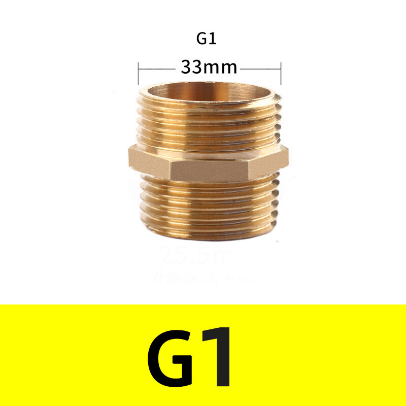 Male to Male Equal Brass Nipple Adapter Brass Male Fittings 1/8″1/4″3/8″1/2″3/4″
