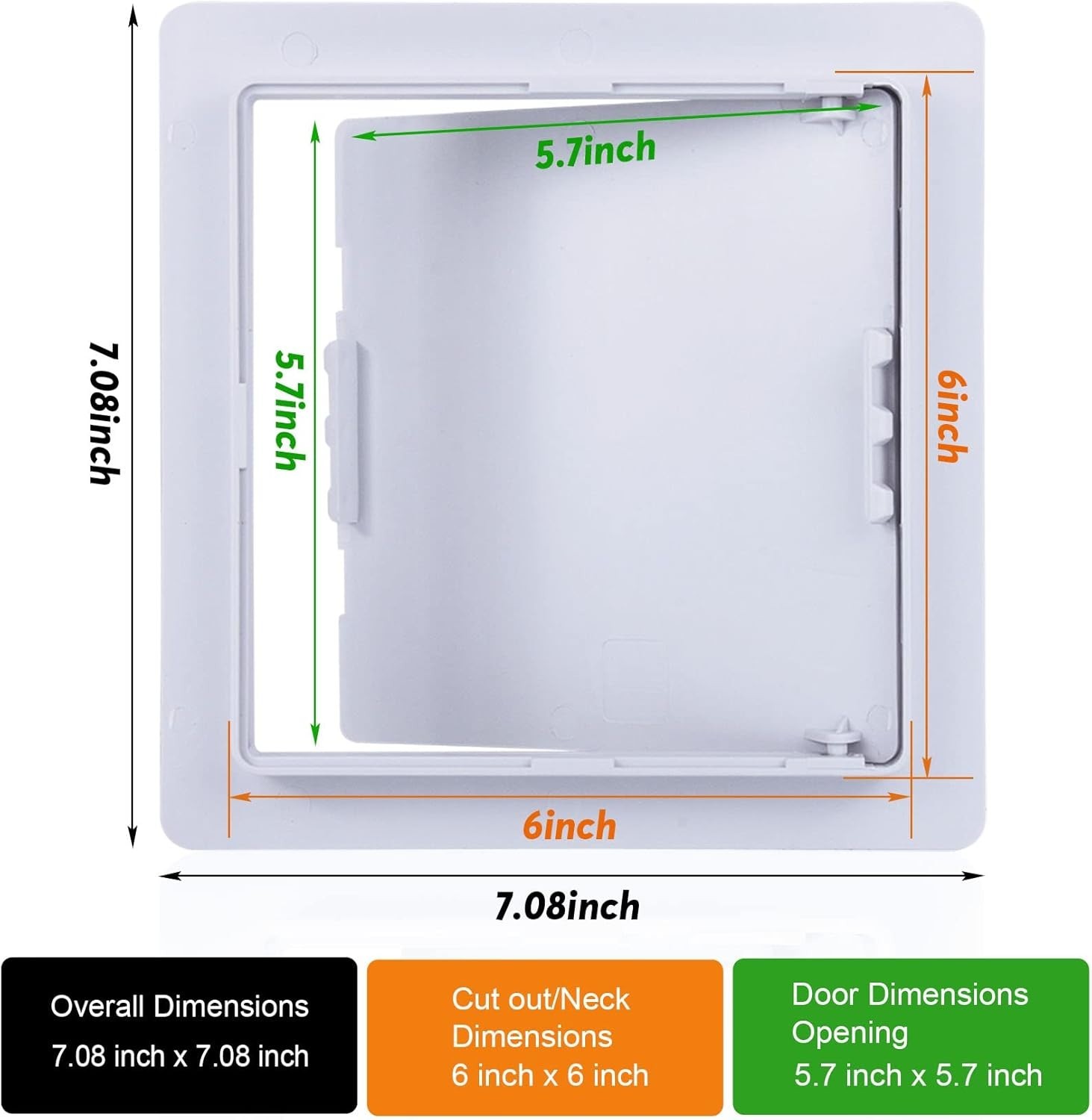 Versatile 6 x 6 Inch Drywall Access Panel – Simple Install, Customizable Finish
