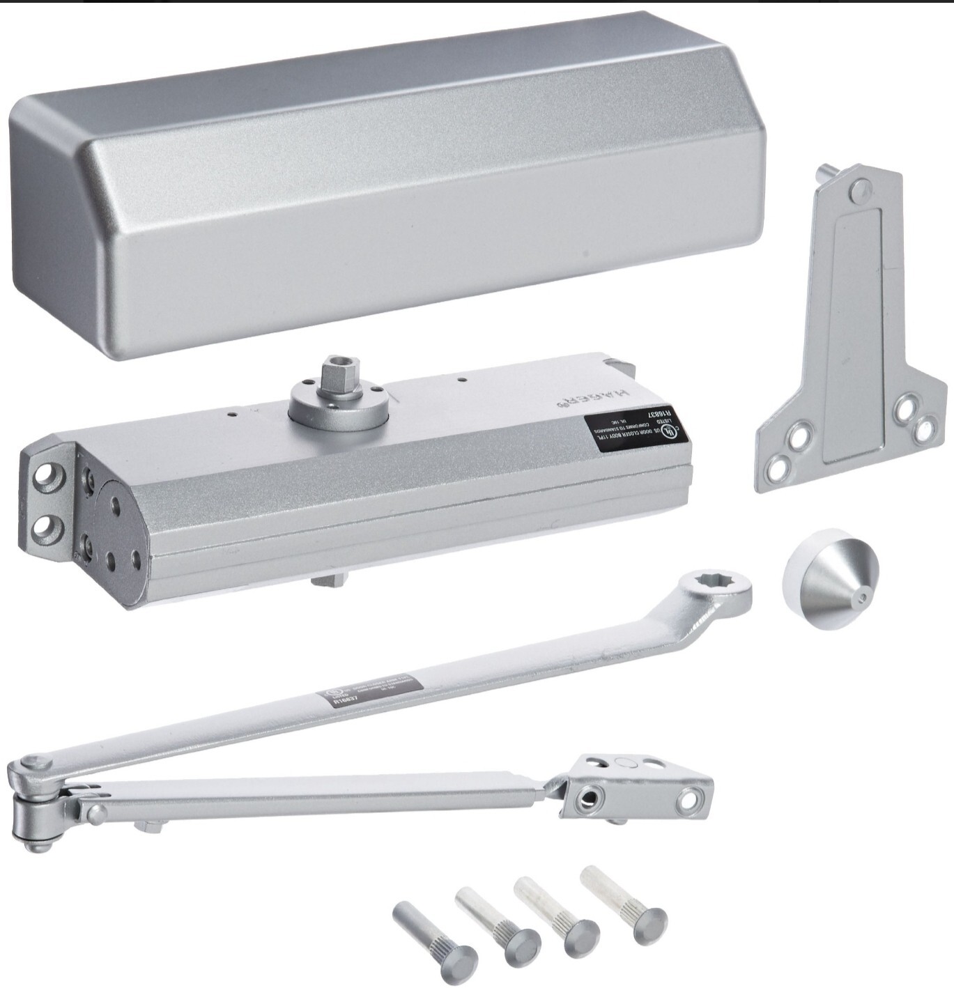 Hager -5300 Series Aluminum Grade 1 Heavy Duty Surface Door Closer Arm – Silver