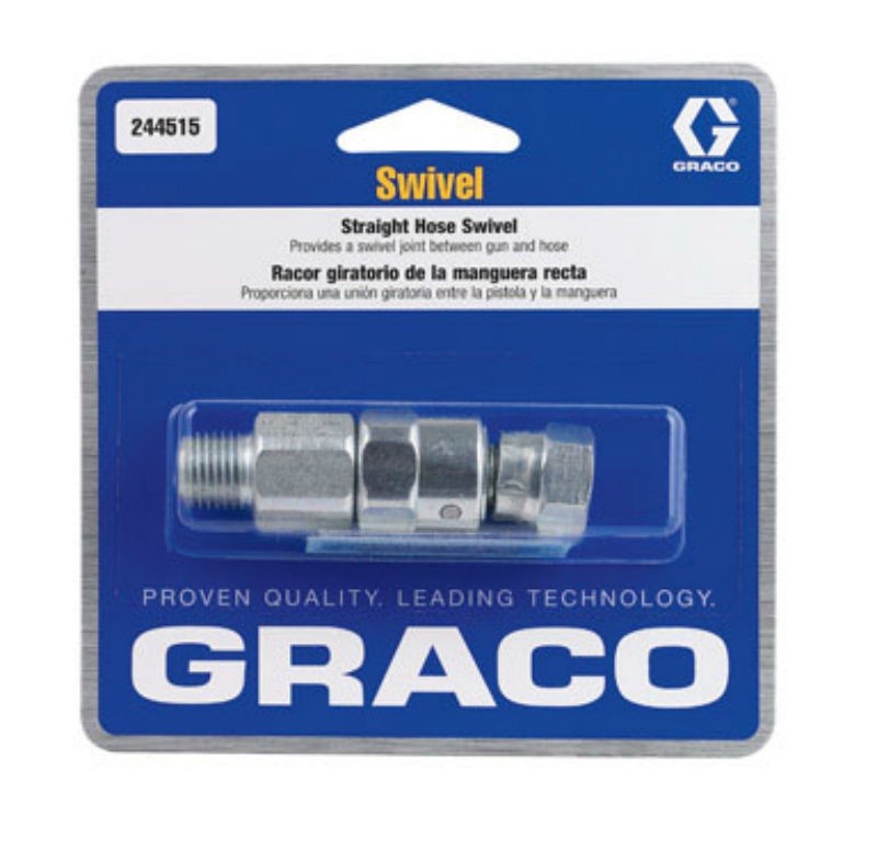 Graco 1/4″x1/4″ 3000PSI Straight Hose Swivel 244515 244-515