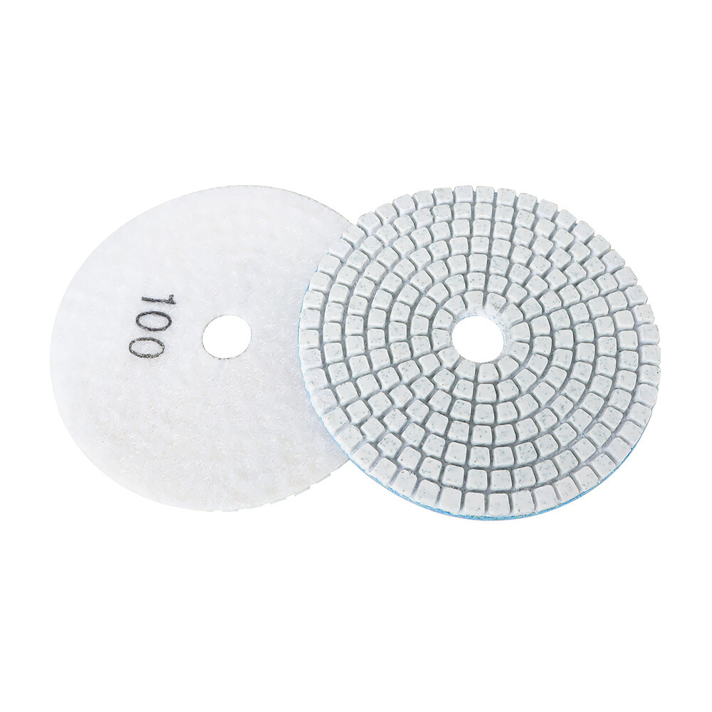 12 PCS Diamond Polishing Pads Wet Dry 4 Inch Set Kit For Granite Concrete Marble