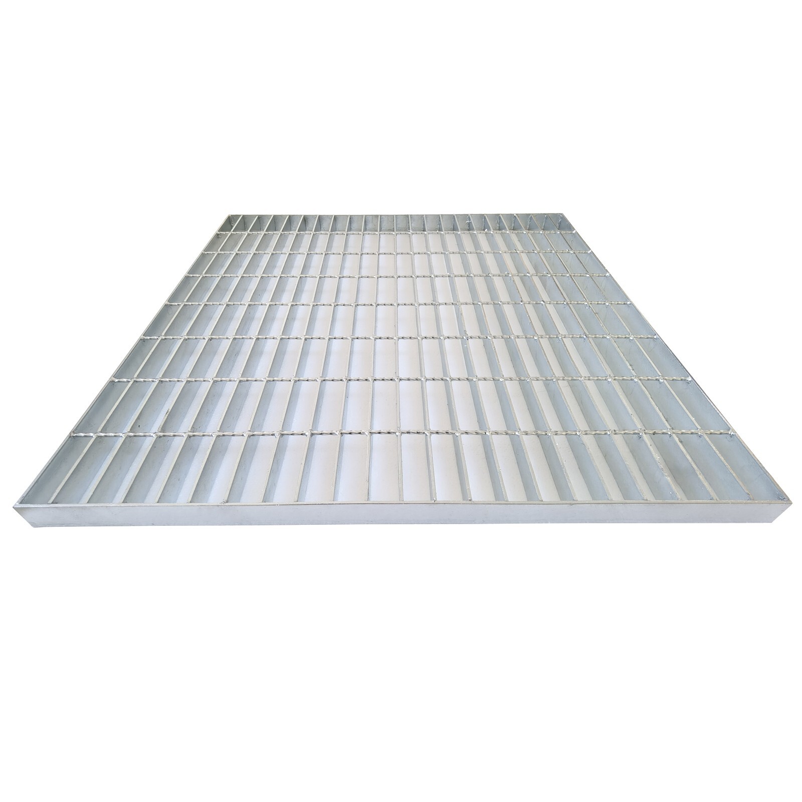 1 Piece 2.6ft*2.6ft Silver Gray Carbon Steel Grille Plate Load-Bearing 3 tons