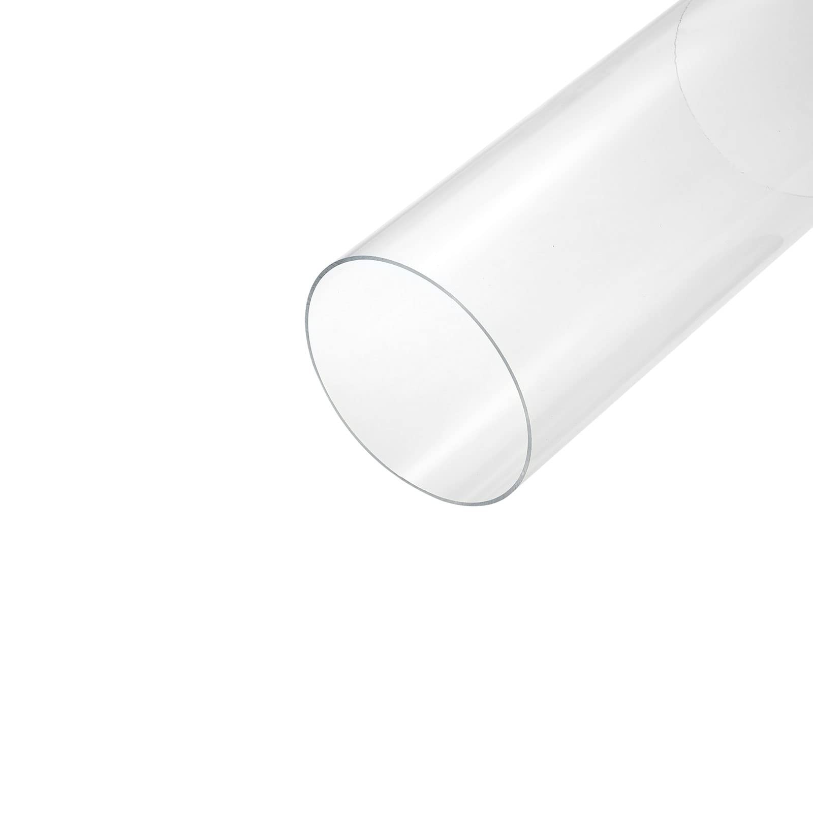 MECCANIXITY Acrylic Pipe Clear Rigid Round Tube 145mm x 150mm, Transparent