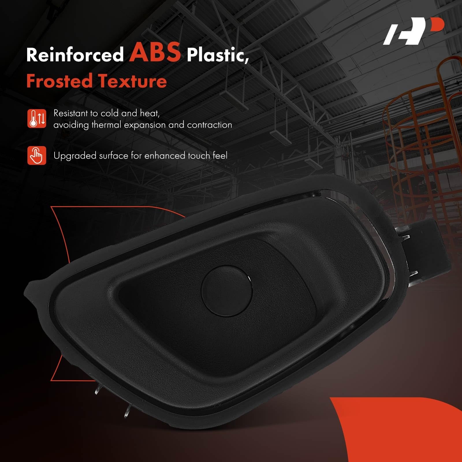 4-PC Textured Black Interior Door Handles for Spark 2013-2015 Spark EV 2014-2016