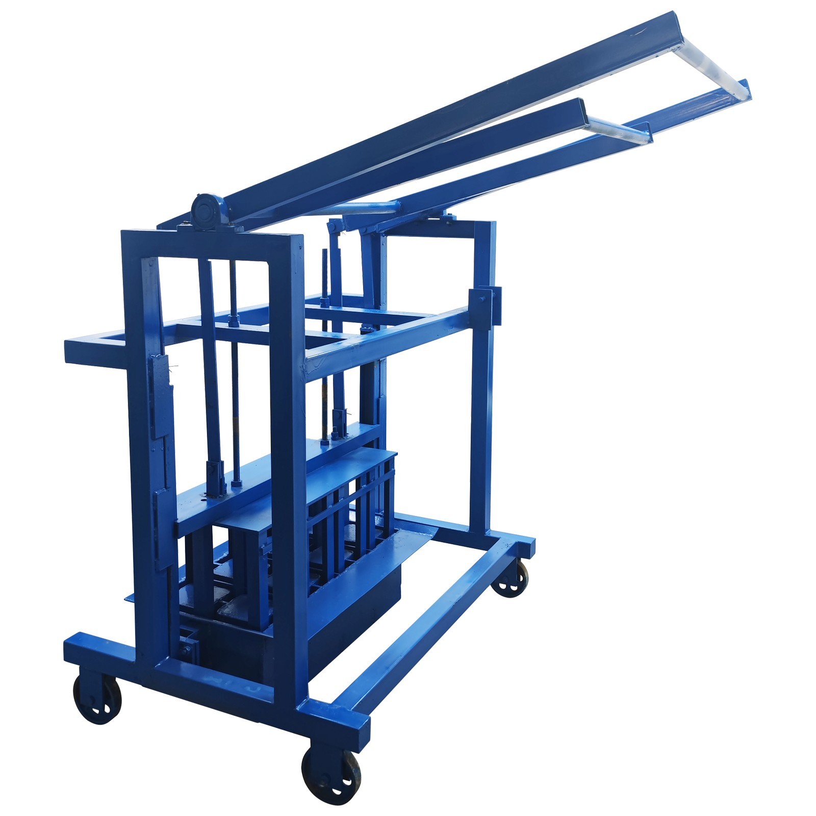 Manual Hollow Soil Block Brick Molding Machine Brick Maker 4Bricks Each Time H1