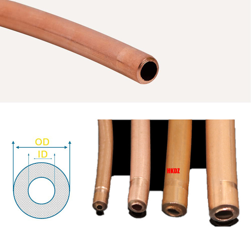 Copper Pipe Microbore Heating Tubing Gas Water LPG Oil DIY Plumbe Metre OD 2~8mm