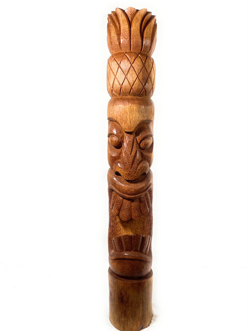 Pineapple/Hospitality Outdoor Tiki Totem 60″ – Natural Royal Palm Finish | #lbj3