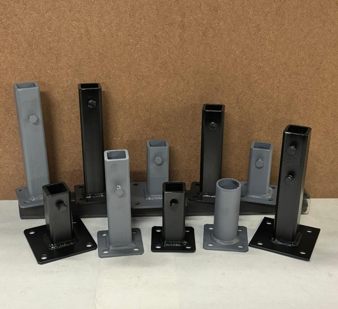 2 Railing REPAIR Base for 1″ Loose POSTS 6 1/2″ Slip OVER existing RAILS 1″ P.P.