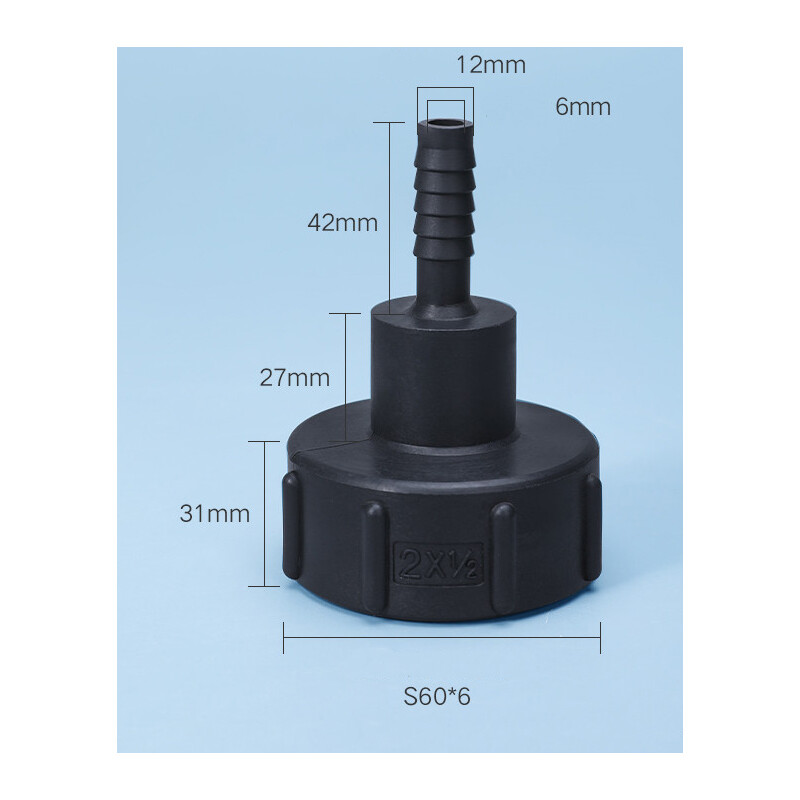 IBC Storage Tank Fitting BSP Thread 1/2″ 3/4″ 1″ 1.5″ 2″ Hose Adapter Outlet Cap