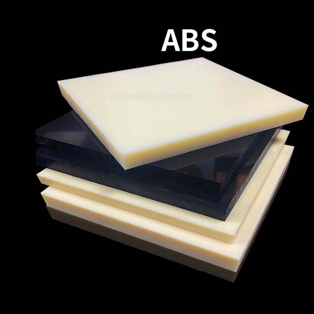 ABS Flat Black White Engineering Plastic Sheet 1mm – 40mm Thick Various Lengths
