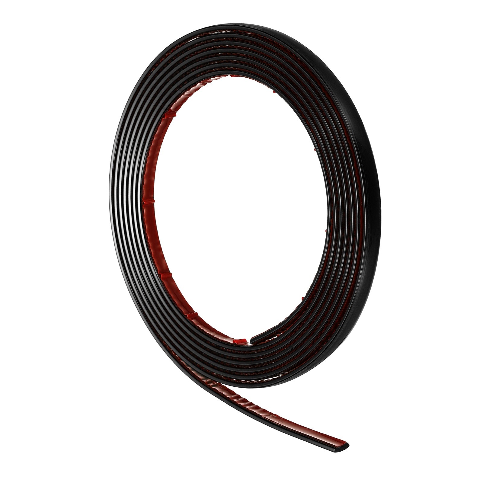 16.4ft x 0.31″ Wall Trim Self Adhesive PVC Flexible Molding Trim, Mirror Black