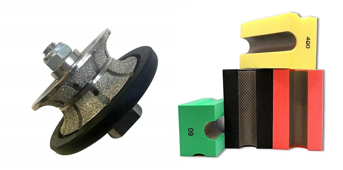 Countertop Granite Marble Polishing Kit 3/4″ full bullnose shaping stone buffer