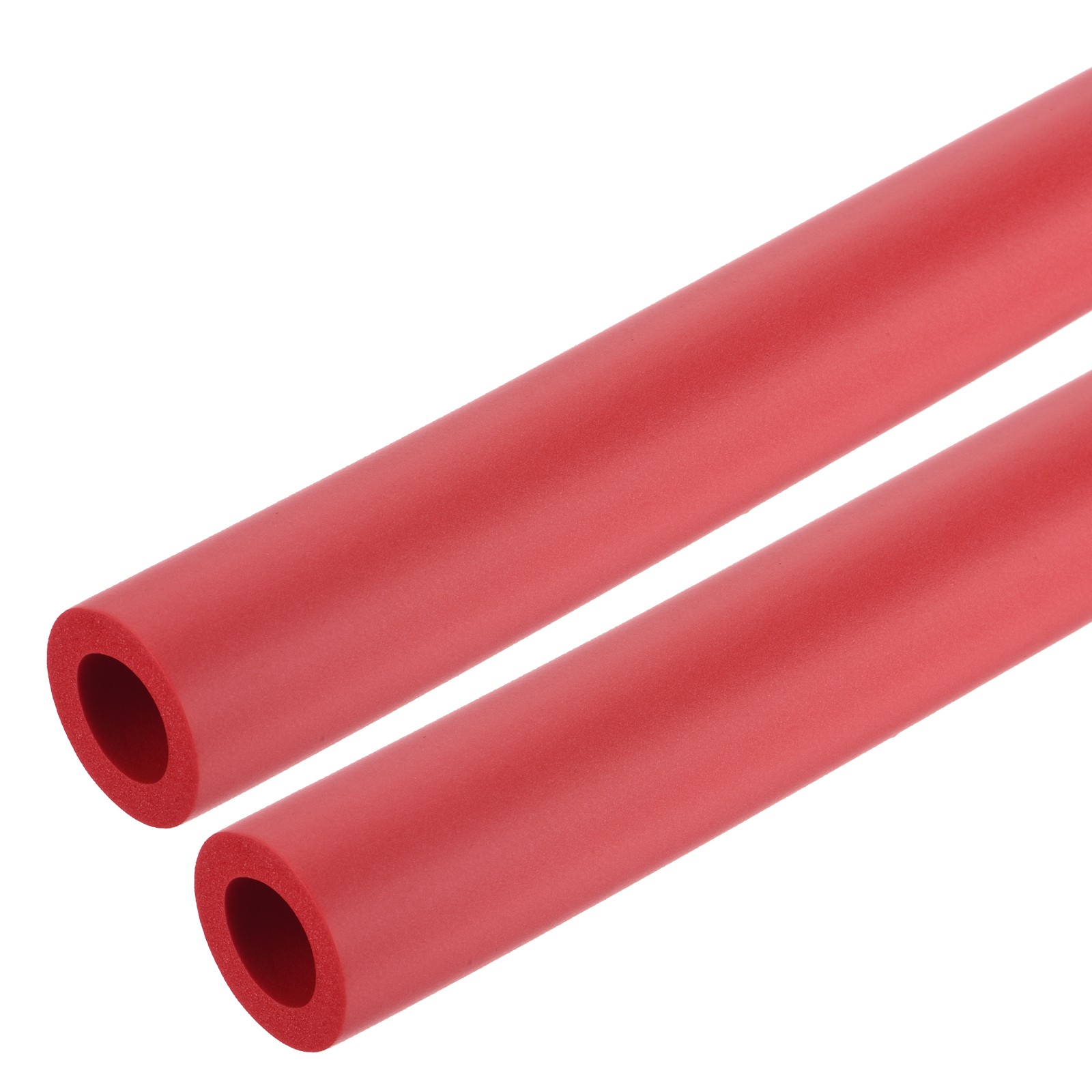2pcs 0.3 Meter/1ft Pipe Insulation Tube 18mm ID 30mm OD Foam Tubing, Red