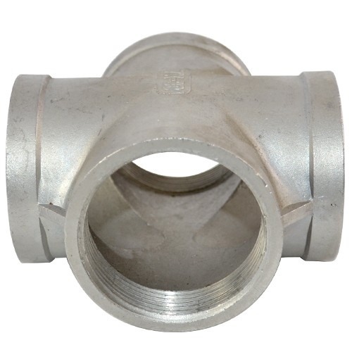 1/2″-2″ NPT Thread 4 Way Cross Coupling Female Pipe Fitting 304 Stainless Steel