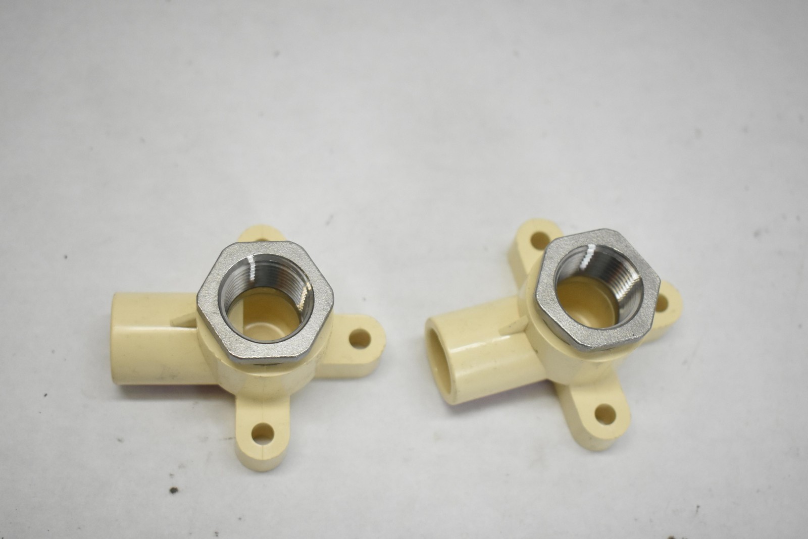 2 Pack Drop Elbow Fittings C4707-3-5-SI 1/2 Inch Brass Insert Adapter Plumbing