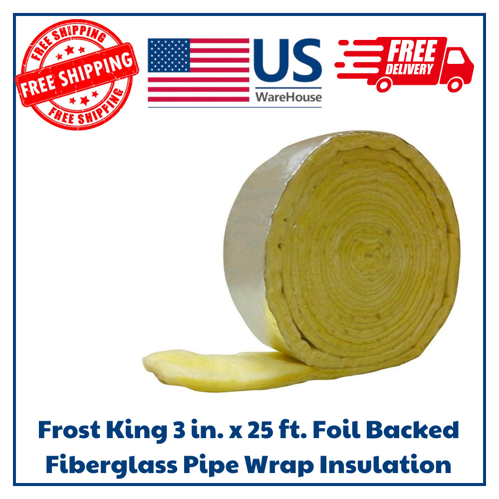 Frost King SP42X/16 3 in. x 25 ft. Foil Backed Fiberglass Pipe Wrap Insulation