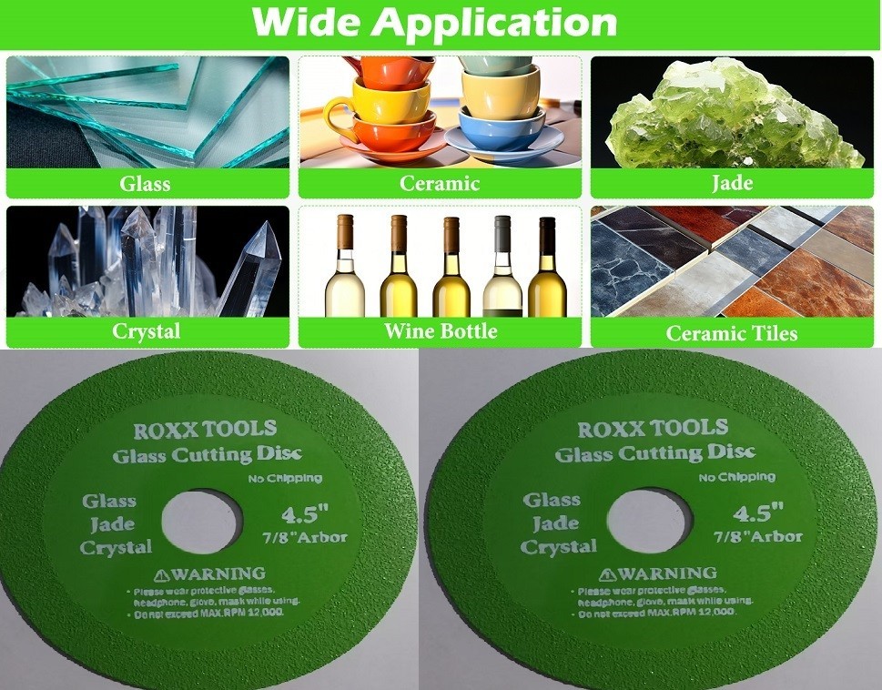 4.5″ Glass Crystal Jade Ceramic Tile Wine Bottle Grinding Bevel Cuitting Blade
