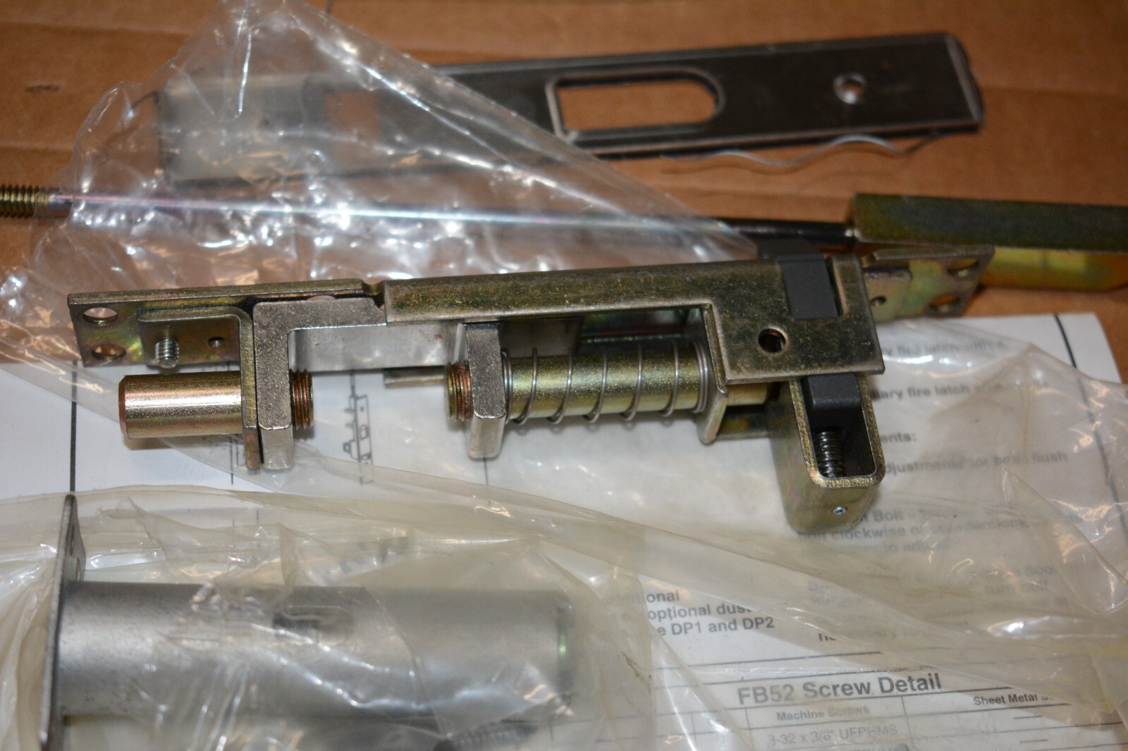 Glynn-Johnson Top Bolt with Auxiliary Fire Latch FB52 US26D