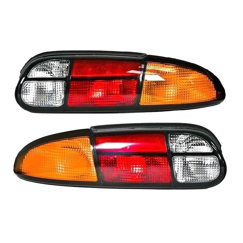 For Chevy Camaro 93-02 Tail Lights Yellow/Red/Clear Black Housing RXC0945