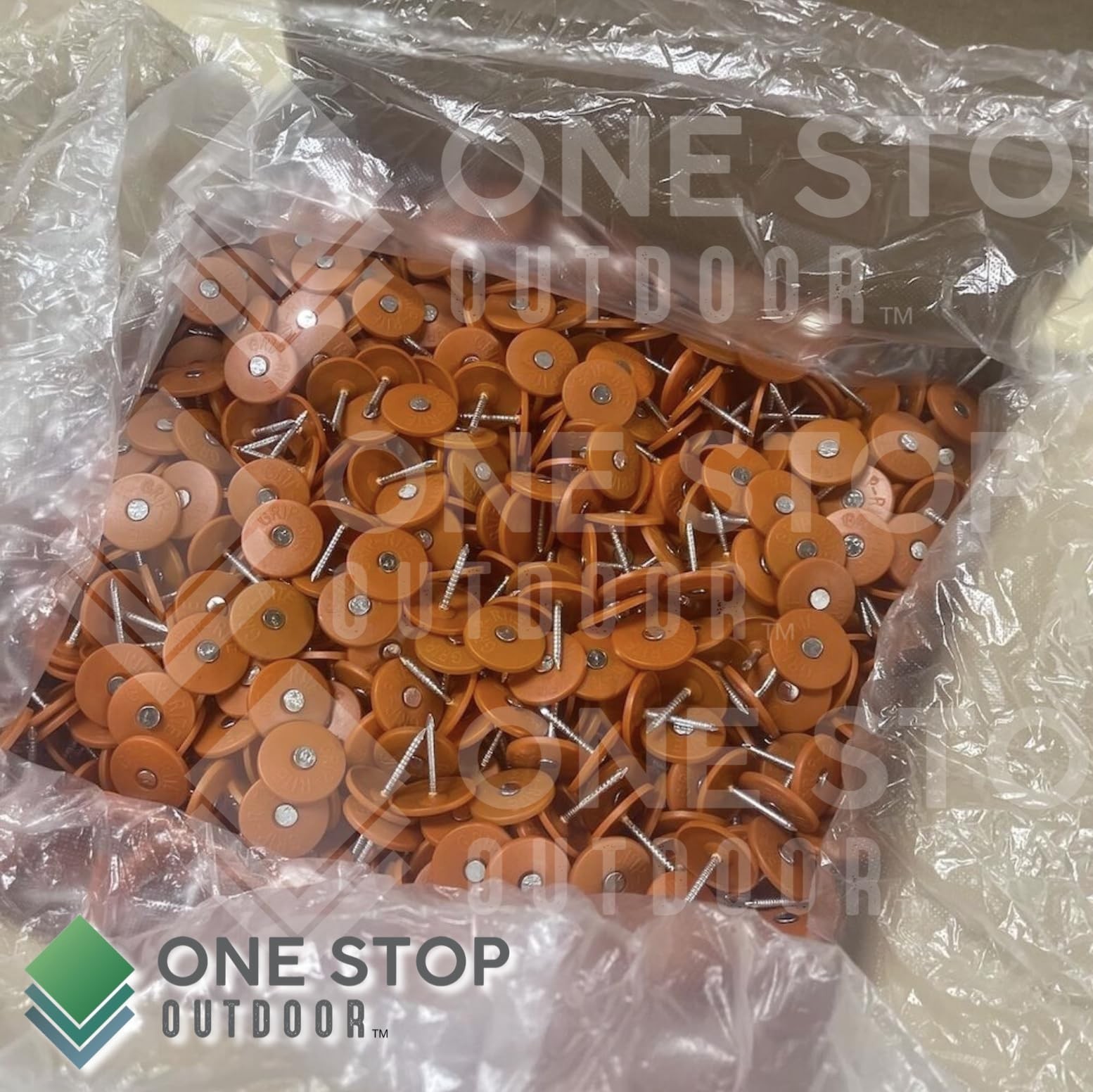 100 Pack – Round Plastic Cap Nail 1 Inch Roofing Nails Galvanized Tar Paper N…