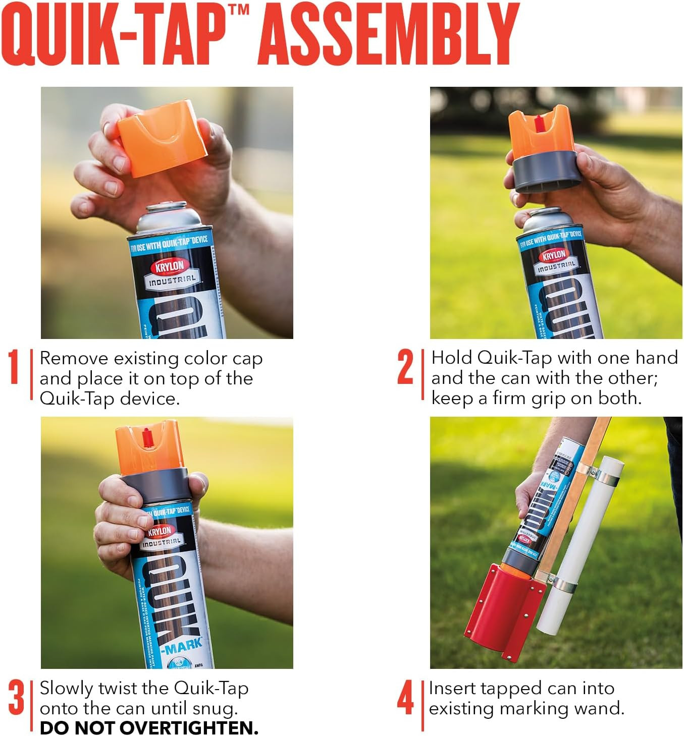 Industrial Quik-Tap Spray Device, 1 Each