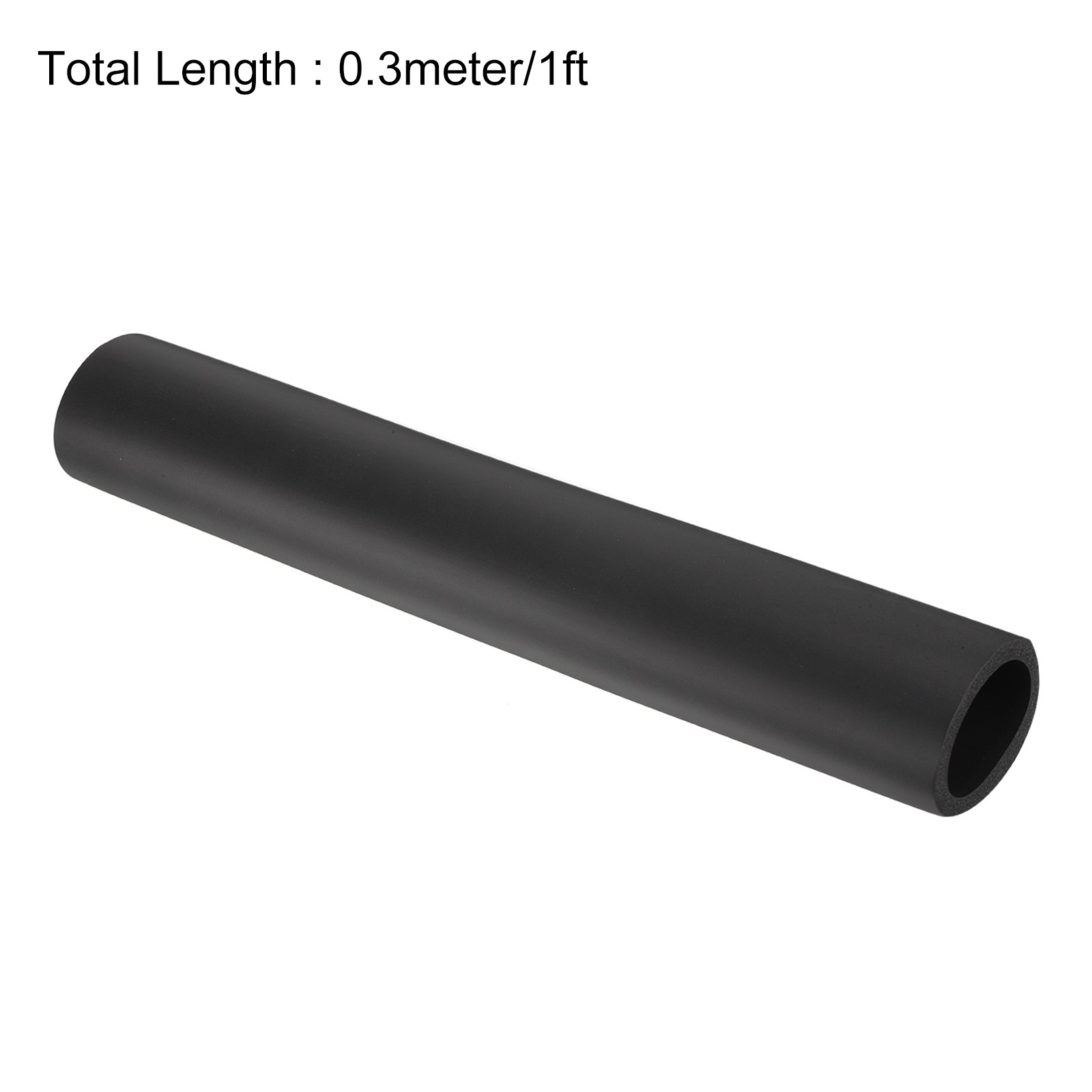 Foam Tubing for Handle Grip Support,36mm ID 48mm OD 0.3 Meter/1ft Length Black