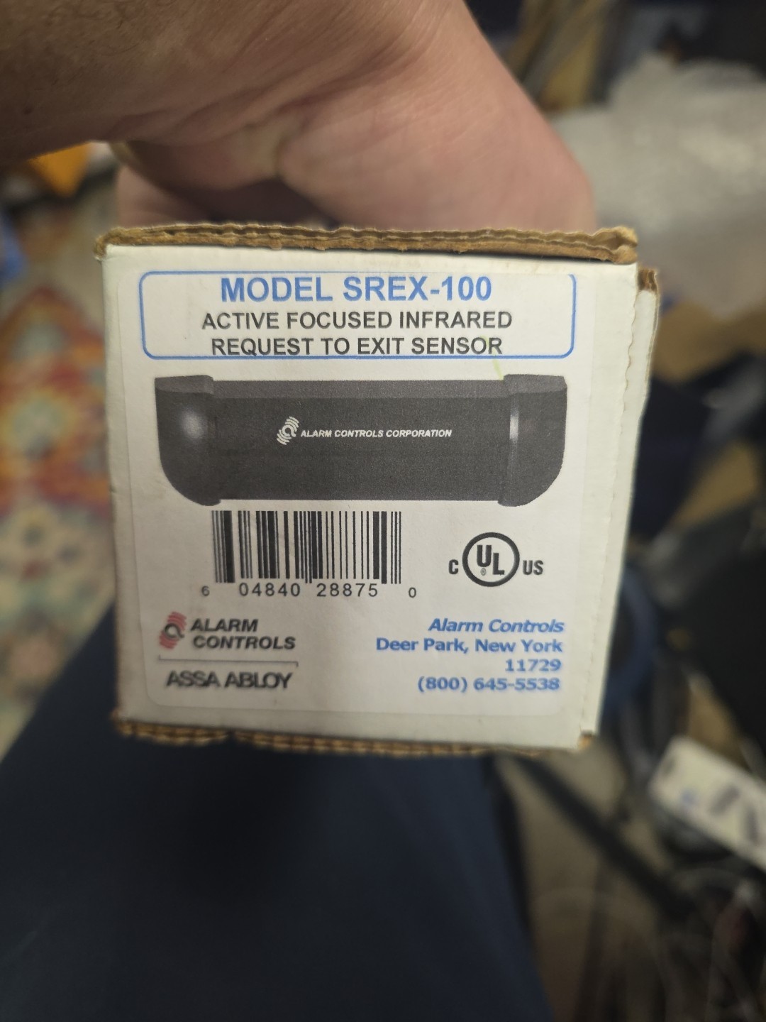 New Open Box Assa Abloy Alarm Controls Corporation Infrared Detector SREX-100