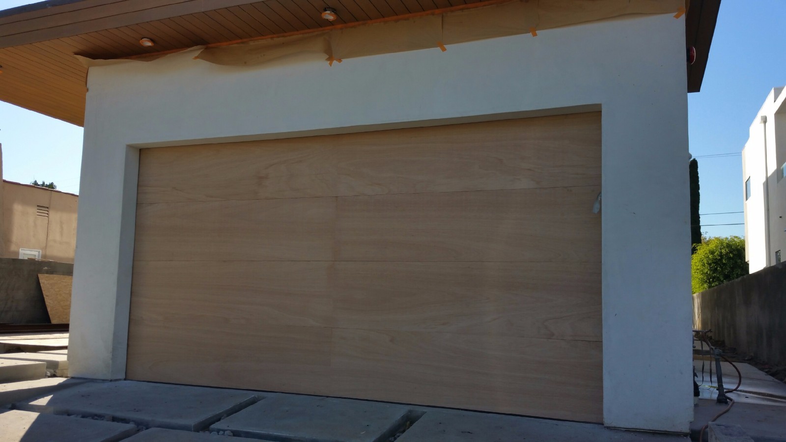 Lucas Design – [8′ x 7′] Modern Style Custom Wood Garage Door