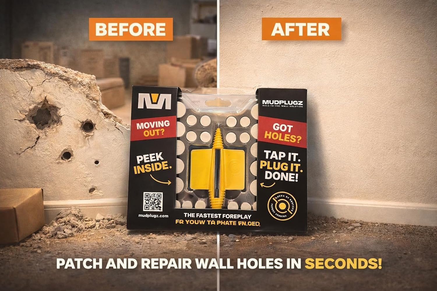 FIX Drywall Anchor Holes Fast – Drywall Hole Repair Kit – No Mesh – No Spackle