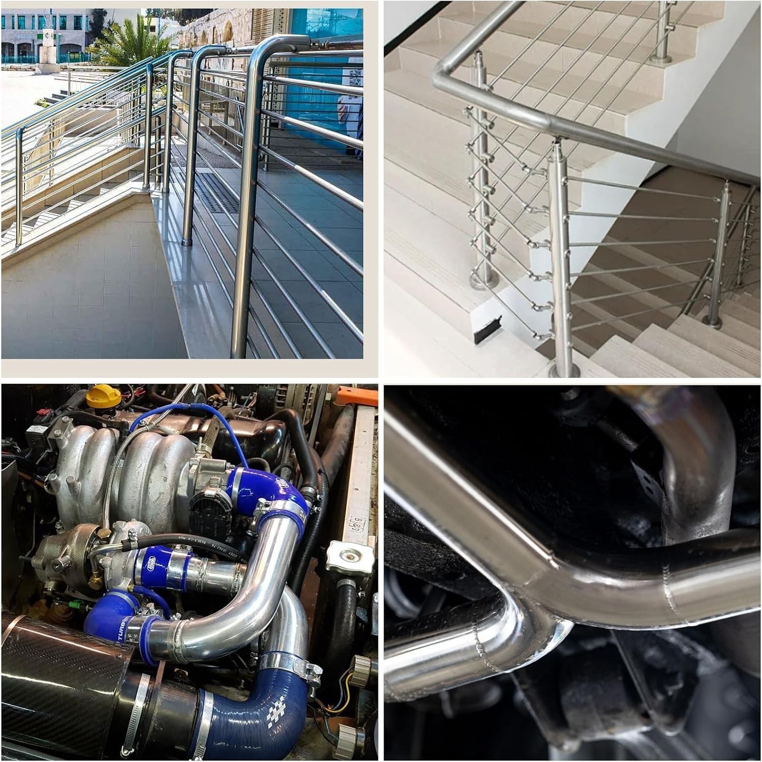 Acrux7 4 Pack 3 Inch 90 Degree Exhaust Pipes Stainless Steel Elbow…