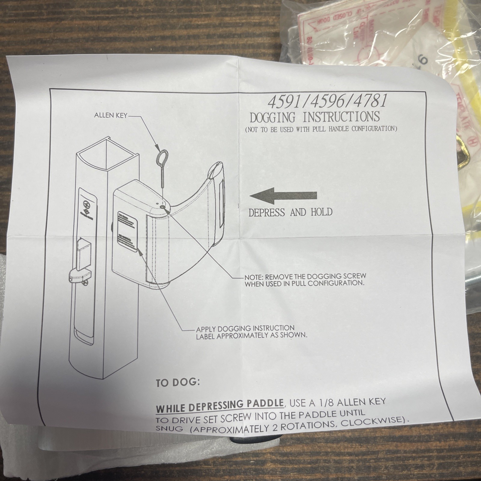 Adams Rite Assa Abloy 4781 Two Point Dead Latch