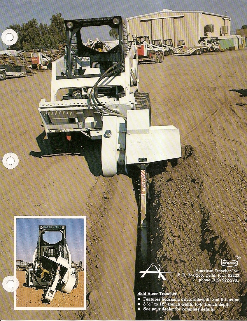 Equipment Brochure – American Trencher Skid Steer Hoe Attachment – 4 item (E2548