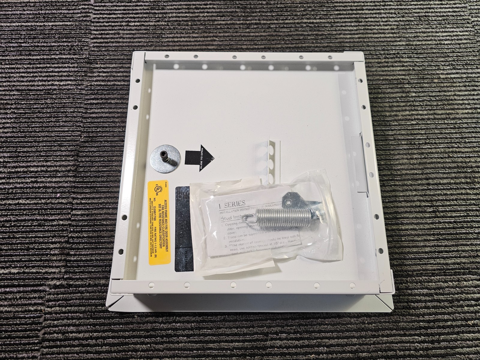 BABCOCK DAVIS ITK1212 Fire Rate Access Door 12″ x 12″, Steel, Powder Coated