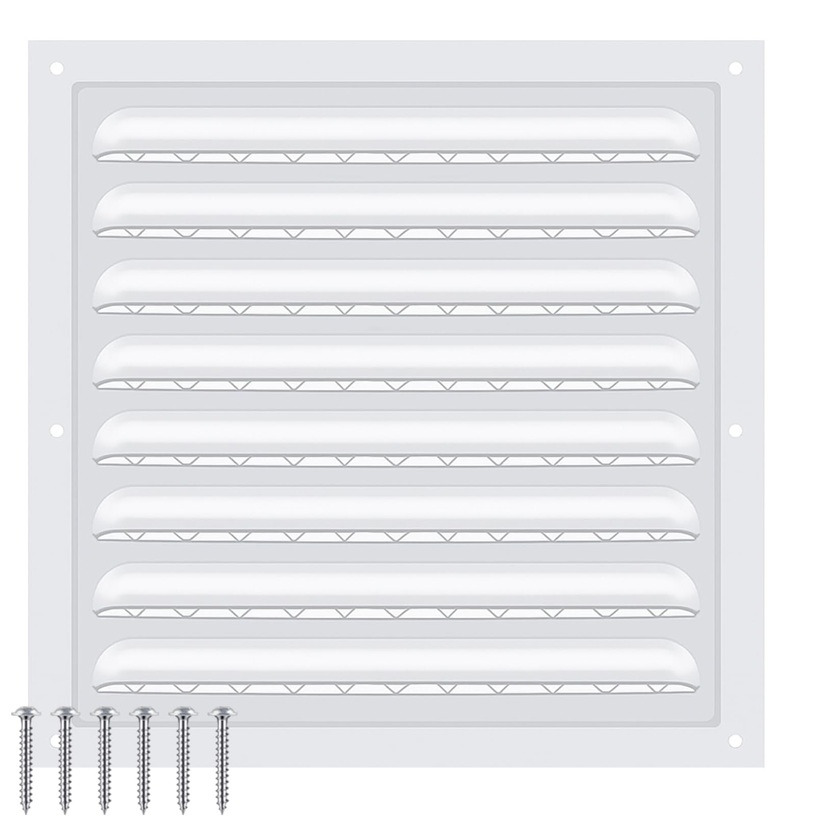 1 Pcs 10 x 10 Inch Aluminum Gable Vents Attic Metal 10 x 10 Inch, Green