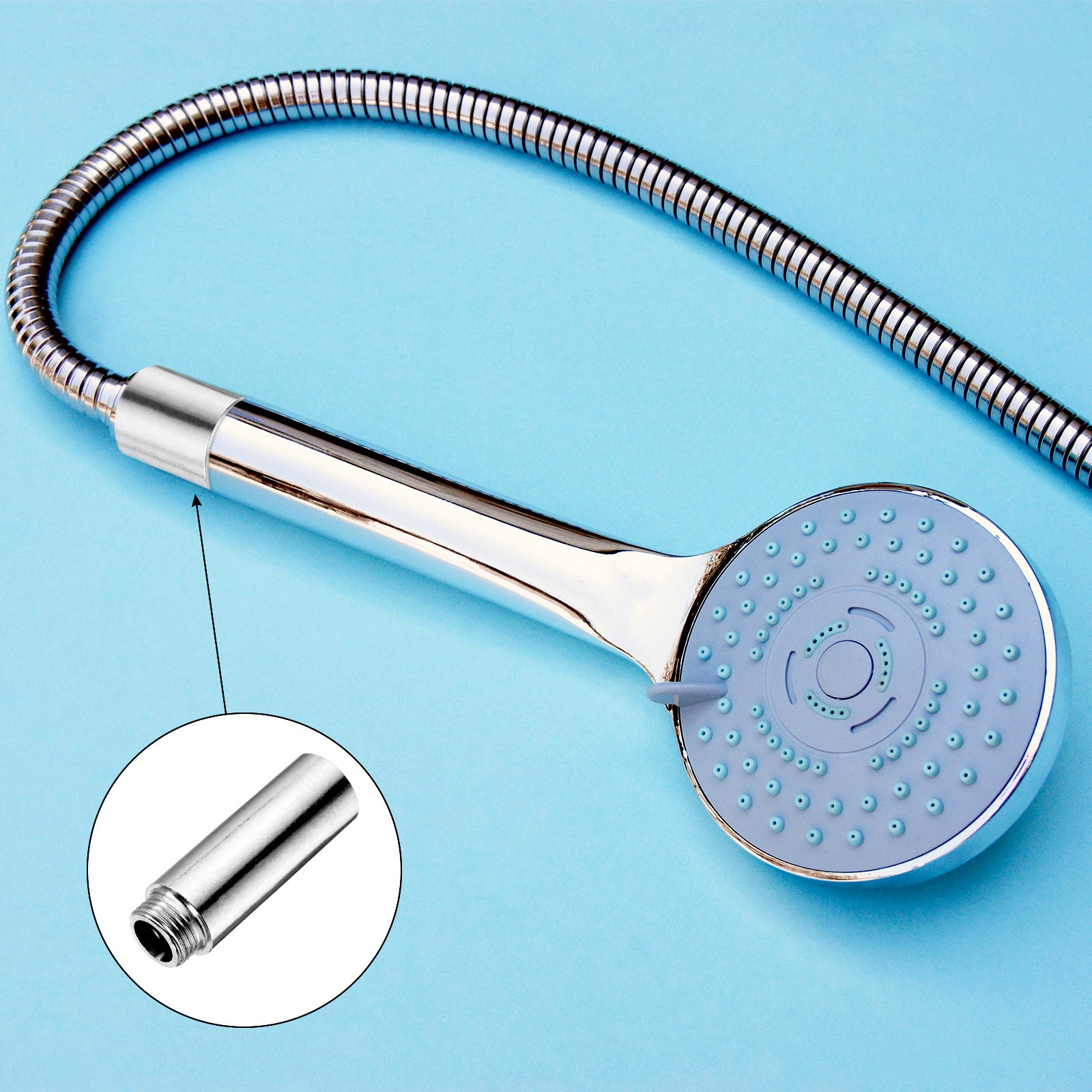 Shower Head Extension Arm 110mm Length 201 Stainless Steel Shower Head Extender